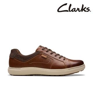 【Clarks】男鞋 Mapstone Lace 靈動感休閒時尚寬楦板鞋 休閒鞋(CLM76888C)