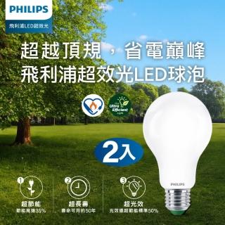 【Philips 飛利浦】8.5W LED超效光燈泡 2入(PL853/ PL856)