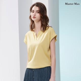 【Master Max】純棉彈性造型鍊條短袖上衣(8417009)