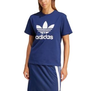 【adidas 愛迪達】圓領短袖T恤 TREFOIL TEE 女 - IR9537