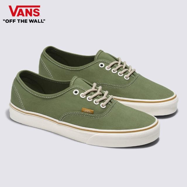 【VANS 官方旗艦】Authentic 男女款橄欖綠色滑板鞋