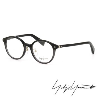 【Y-3 山本耀司】Yohji Yamamoto復古圓形框面光學眼鏡(透黑-YY1020-909)