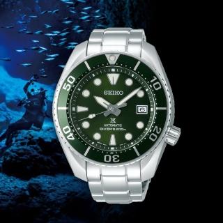 【SEIKO 精工】PROSPEX系列相撲廣告款潛水機械錶(綠 6R35-00A0G SPB103J1)