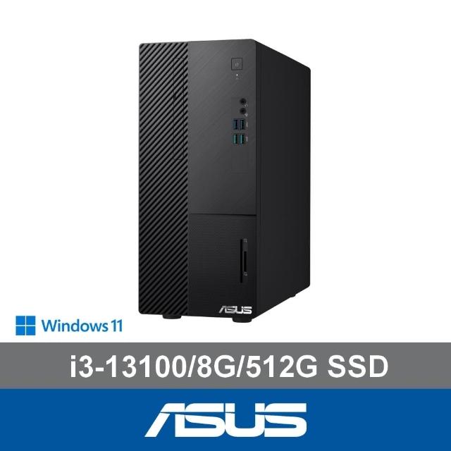 【ASUS 華碩】i3 四核電腦(i3-13100/8G/512G SSD/W11/H-S500ME-313100004W)