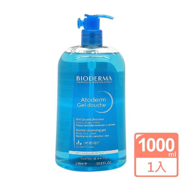 【BIODERMA】Atoderm 超溫和沐浴露-藍瓶 1000ml(國際航空版)