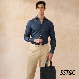 【SST&C 新品９折】米蘭系列 藏青色圓點標準版襯衫0312403002