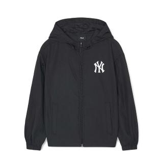 【MLB】童裝 連帽防風外套 夾克 紐約洋基隊(7AWJB0543-50BKS)