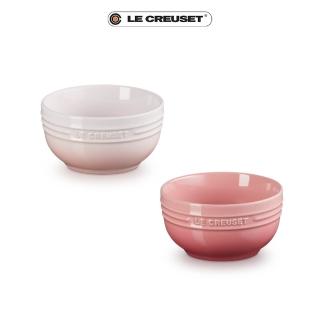 【Le Creuset】瓷器輕虹霓彩系列飯碗330ml(貝殼粉)