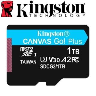 【Kingston 金士頓】1TB microSDXC TF UHS-I U3 V30 A2 記憶卡(SDCG3/1TB 平輸)