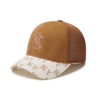 【MLB】童裝 可調式棒球帽 童帽 MONOGRAM系列 紐約洋基隊(7ACPM0143-50CAS)