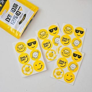 【Smiley】韓國微笑防蚊貼60片x3包(驅蚊/精油貼/香茅/尤加利/外出/露營/踏青)