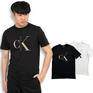 【Calvin Klein 凱文克萊】Calvin Klein 短T T恤 短袖 大尺碼 純棉 素T CK 上衣(短袖)