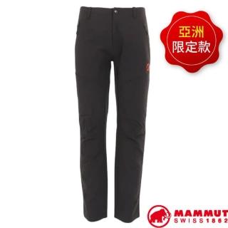 【Mammut 長毛象】AF 男 Trekkers 3.0 SO Pants 機能彈性透氣快乾防潑水長褲(1021-00413-0001 黑)