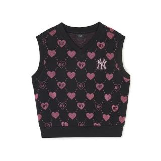【MLB】KIDS 背心 童裝 Heart系列 紐約洋基隊(7FMTH0241-50BKS)