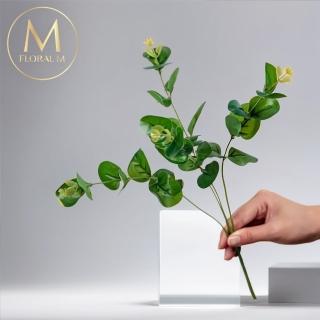 【Floral M】最佳配角尤加利葉仿真花花材 （4入組）(人造花/塑膠花/假花/裝飾花)