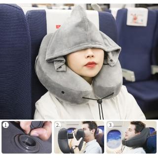 【Star 星】飛機枕 U型枕 充氣頸枕(充氣U型枕 旅行枕)