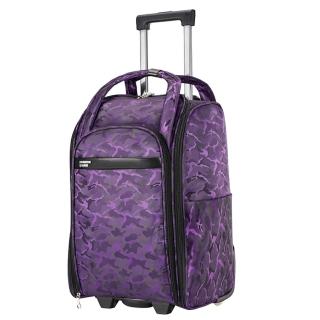 【悅生活】GoTrip微旅行--24吋 雲彩燒燒平開立式拉桿行李袋 紫色(拉桿包 行李箱 登機箱)