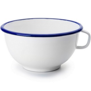 【IBILI】單耳琺瑯餐碗 藍14cm(飯碗 湯碗)
