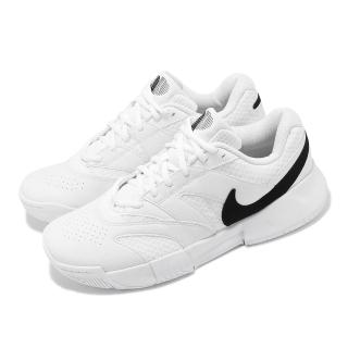 【NIKE 耐吉】網球鞋 Court Lite 4 男鞋 白 黑 氣墊 回彈 緩震 運動鞋(FD6574-100)