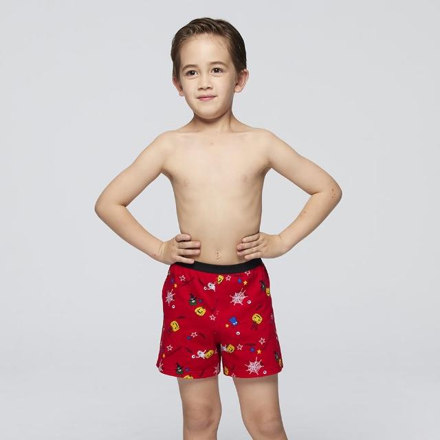 【Mr. DADADO】HAPPY HALLOWEEN 110-130男童內褲 品牌推薦-舒適寬鬆-GCQ341RS(紅)