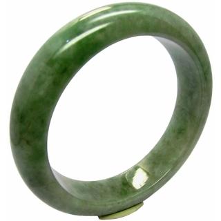 【小樂珠寶】翡翠手鐲正統淡綠天然A貨玉鐲(手圍18.3號 內徑57.3mm V756)