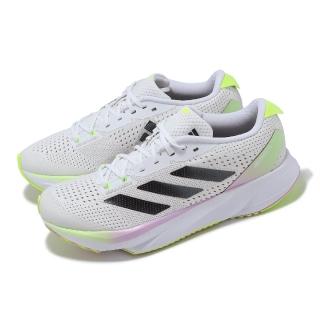 【adidas 愛迪達】慢跑鞋 Adizero SL W 女鞋 白 綠 透氣 緩震 回彈 路跑 運動鞋 愛迪達(IG3345)