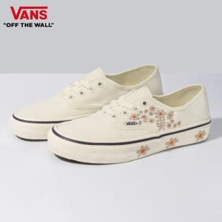 【VANS 官方旗艦】Authentic VR3 SF 男女款米白色花朵滑板鞋