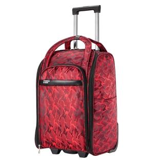 【悅生活】GoTrip微旅行--24吋 雲彩燒燒平開立式拉桿行李袋 酒紅色(拉桿包 行李箱 登機箱)