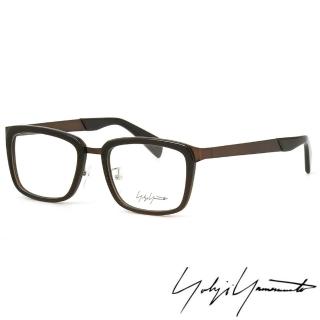 【Y-3 山本耀司】Yohji Yamamoto方型時尚前衛光學眼鏡(黑銅-YY1021-108)