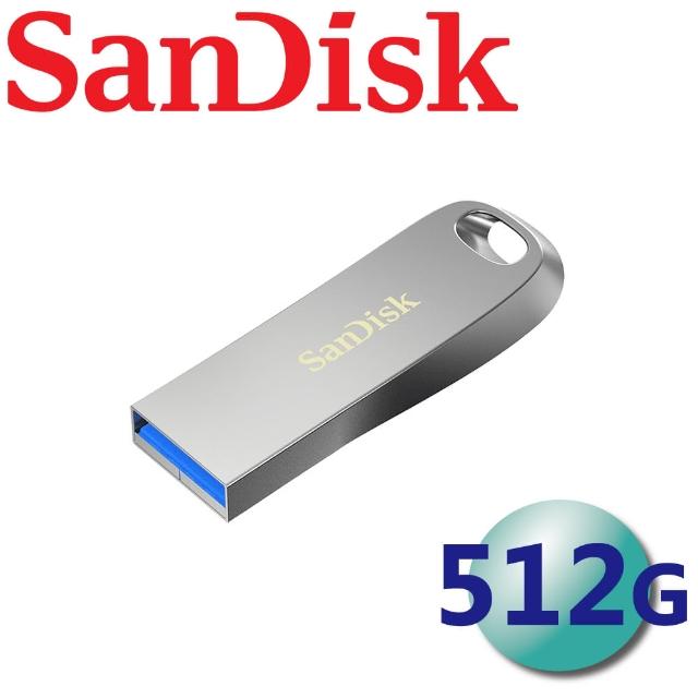 【SanDisk 晟碟】512GB Ultra Luxe CZ74 USB3.2 Gen 1 隨身碟(平輸)