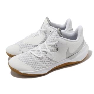 【NIKE 耐吉】排球鞋 Zoom Hyperspeed Court SE 男鞋 女鞋 白 銀 氣墊 室內運動鞋(DJ4476-100)