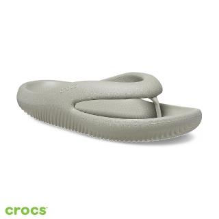 【Crocs】中性鞋 麵包人字拖(208437-1LM)