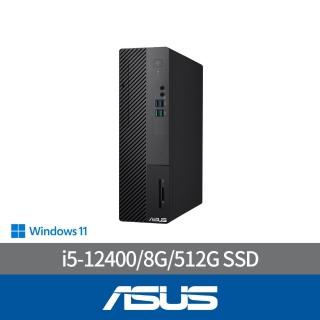 【ASUS 華碩】i5六核電腦(i5-12400/8G/512G SSD/W11/H-S500SD-512400051W)