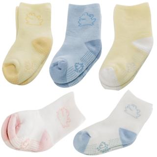 【KEROPPA 可諾帕】12~24個月嬰兒厚底止滑短襪x3雙(C95001-A)