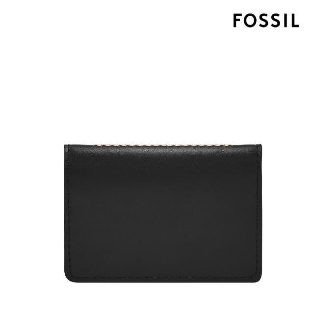 【FOSSIL 官方旗艦館】Westover 真皮輕巧短夾-黑色 ML4642001(禮盒組附鐵盒)