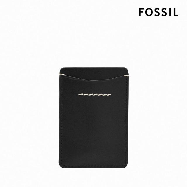【FOSSIL 官方旗艦館】Westover 真皮直式卡夾-黑色 ML4585001(禮盒組附鐵盒)