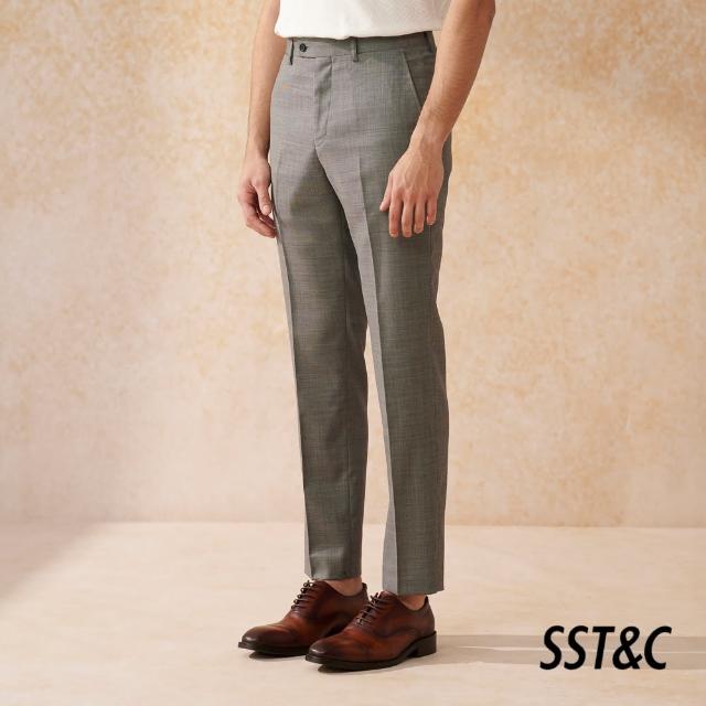 【SST&C 新品９折】米蘭系列灰色修身西裝褲0212403002