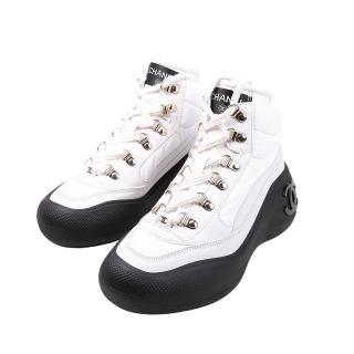【CHANEL 香奈兒】短筒雪靴運動鞋(37號)