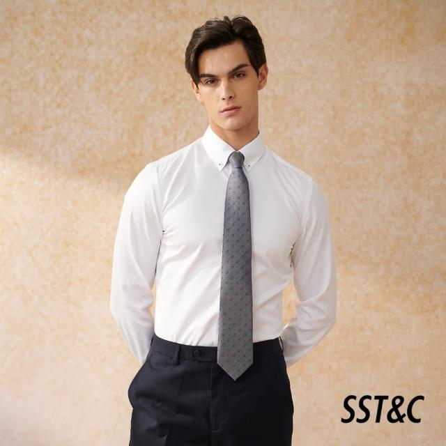 【SST&C 新品上市】米蘭系列 抗皺白色修身版襯衫0312403006