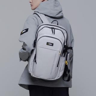 【National Geographic 國家地理】DINO 後背包-灰色(後背包/附運動風AirPods保護袋)