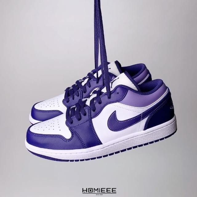 【NIKE 耐吉】Air Jordan 1 Low Sky Purple 低筒復古白紫[553558 