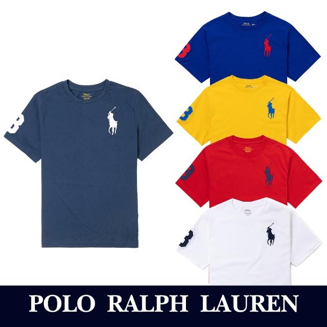 【RALPH LAUREN】RL POLO 經典圓領大馬素面短袖T恤 上衣-青年款-多色組合(青年款/春夏必備/平輸品)