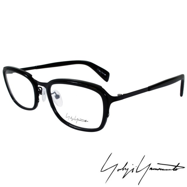 【Y-3 山本耀司】Yohji Yamamoto立體方框時尚光學眼鏡(黑-YY1022-019)