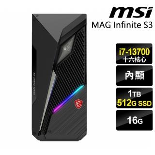 【MSI 微星】i7商用電腦(S3 13SI-641TW/i7-13700/16G/512G SSD+1TB HDD/W11P)