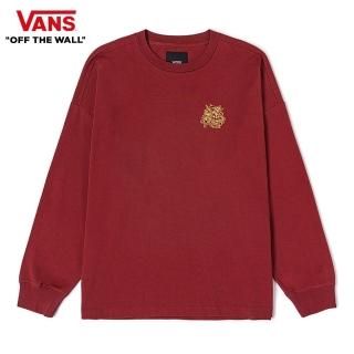 【VANS 官方旗艦】龍年生肖系列男女款紅色長袖T恤