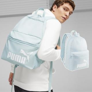 【PUMA】後背包 Phase Backpack 綠 白 大空間 可調背帶 多夾層 雙肩包 背包(079943-14)