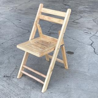 【藍色的熊】橡膠實木大型折合椅(折疊椅 休閒椅 兒童椅 休閒椅 餐桌椅 椅凳 餐椅 戶外桌椅)