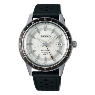 【SEIKO 精工】官方授權 Presage男 Style60s 時尚GMT機械男腕錶-錶徑40.8mmSK008(SSK011J1)
