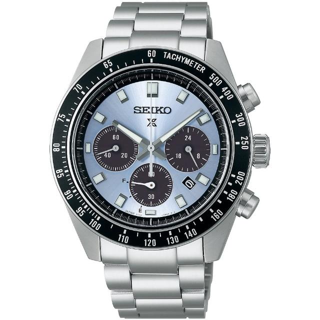 【SEIKO 精工】官方授權  PROSPEX SPEEDTIMER 太陽能 水晶獎盃 計時腕錶-41mm-SK008(SSC935P1)