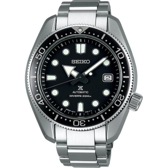 【SEIKO 精工】官方授權  ROSPEX SCUBA 200米男機械錶-黑 錶徑44mm-贈高檔收納盒6入(SPB077J1-SK008)